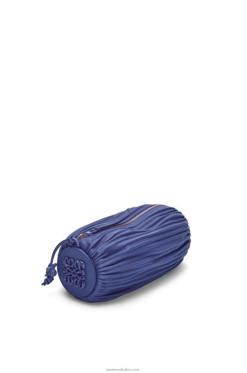 Loewe Women Bracelet Pouch in pleated nappa 206XF601 Deep Purple Glaze - Image 3