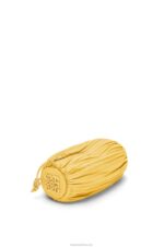 Loewe Women Bracelet Pouch in pleated nappa 206XF602 Pale Yellow Glaze - Image 3