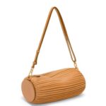 Loewe Women Bracelet Pouch in pleated nappa 206XF627 Warm Desert