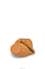 Loewe Women Bracelet Pouch in pleated nappa 206XF627 Warm Desert - Image 4