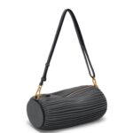 Loewe Women Bracelet Pouch in pleated nappa 206XF632 Black