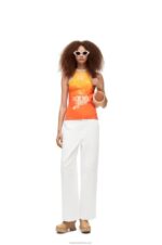 Loewe Women Bracelet pouch in raffia and calfskin 206XF378 Natural/Tan - Image 2