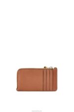 Loewe Women Brand coin cardholder in classic calfskin 206XF1418 Tan/Ochre - Image 2
