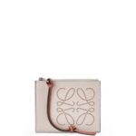 Loewe Women Brand coin cardholder in classic calfskin 206XF1420 Light Oat/Tan
