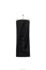 Loewe Women Bustier dress in crepe satin 206XF1070 Black - Image 5