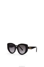 Loewe Women Butterfly sunglasses in acetate 206XF1484 Black - Image 2
