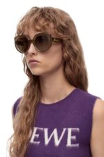 Loewe Women Butterfly sunglasses in acetate 206XF1496 Brown Green - Image 2