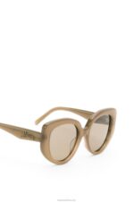 Loewe Women Butterfly sunglasses in acetate 206XF1496 Brown Green - Image 5