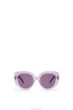 Loewe Women Butterfly sunglasses in acetate 206XF1509 Lilac