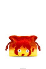 Loewe Women Calcifer Flamenco clutch in shearling 206XF443 Red