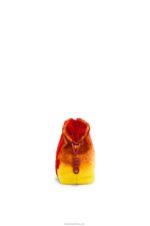 Loewe Women Calcifer Flamenco clutch in shearling 206XF443 Red - Image 4
