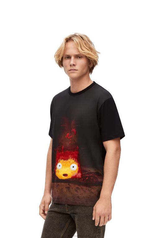 Loewe Women Calcifer T-shirt in cotton 206XF830 Multicolor - Image 3