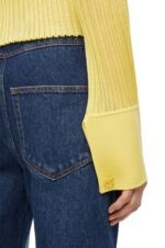 Loewe Women Cardigan in viscose 206XF849 Acid Yellow - Image 4