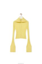 Loewe Women Cardigan in viscose 206XF849 Acid Yellow - Image 5