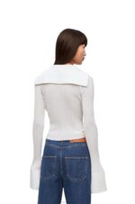 Loewe Women Cardigan in viscose 206XF850 White - Image 3