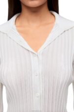 Loewe Women Cardigan in viscose 206XF850 White - Image 4