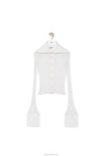 Loewe Women Cardigan in viscose 206XF850 White - Image 6