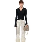 Loewe Women Cardigan in viscose 206XF851 Black