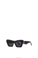 Loewe Women Cateye sunglasses in acetate 206XF1478 Black - Image 2
