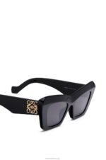 Loewe Women Cateye sunglasses in acetate 206XF1478 Black - Image 3
