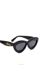 Loewe Women Cateye sunglasses in acetate 206XF1495 Black - Image 5