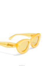 Loewe Women Cateye sunglasses in acetate 206XF1504 Canary Yellow - Image 5