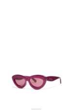 Loewe Women Cateye sunglasses in acetate 206XF1506 Cherry - Image 3