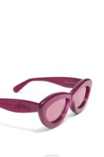 Loewe Women Cateye sunglasses in acetate 206XF1506 Cherry - Image 5