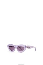 Loewe Women Cateye sunglasses in acetate 206XF1508 Lilac - Image 2
