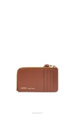 Loewe Women Coin cardholder in jacquard and calfskin 206XF1389 Tan/Pecan - Image 2