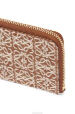 Loewe Women Coin cardholder in jacquard and calfskin 206XF1389 Tan/Pecan - Image 4