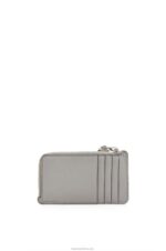 Loewe Women Coin cardholder in soft grained calfskin 206XF1336 Pearl Grey/Light Pale Green - Image 3