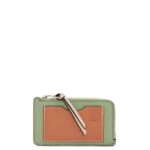 Loewe Women Coin cardholder in soft grained calfskin 206XF1338 Rosemary/Tan