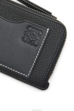 Loewe Women Coin cardholder in soft grained calfskin 206XF1339 Black - Image 4