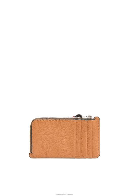 Loewe Women Coin cardholder in soft grained calfskin 206XF1340 Light Caramel/Pecan - Image 2