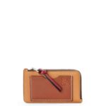 Loewe Women Coin cardholder in soft grained calfskin 206XF1340 Light Caramel/Pecan