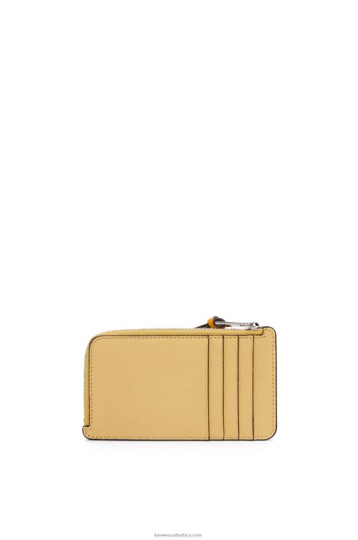 Loewe Women Coin cardholder in soft grained calfskin 206XF1341 Dark Butter/Mauve - Image 2