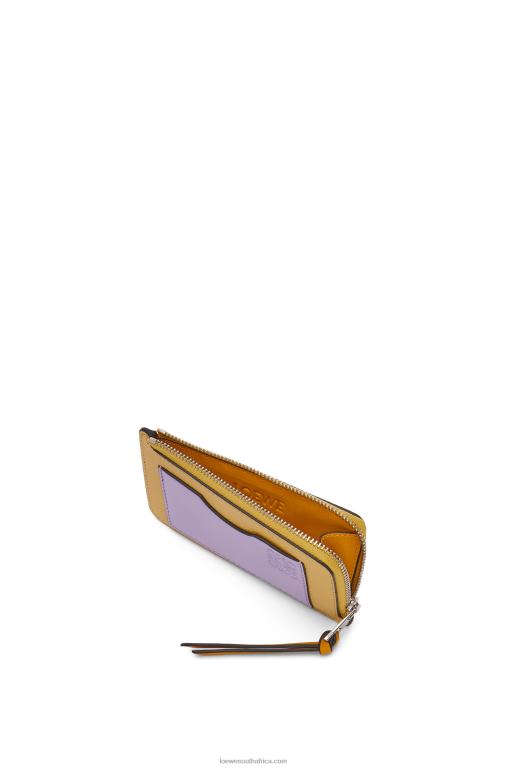 Loewe Women Coin cardholder in soft grained calfskin 206XF1341 Dark Butter/Mauve - Image 3