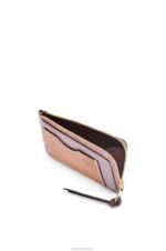 Loewe Women Coin cardholder in soft grained calfskin 206XF1342 Dirty Mauve/Tan - Image 2