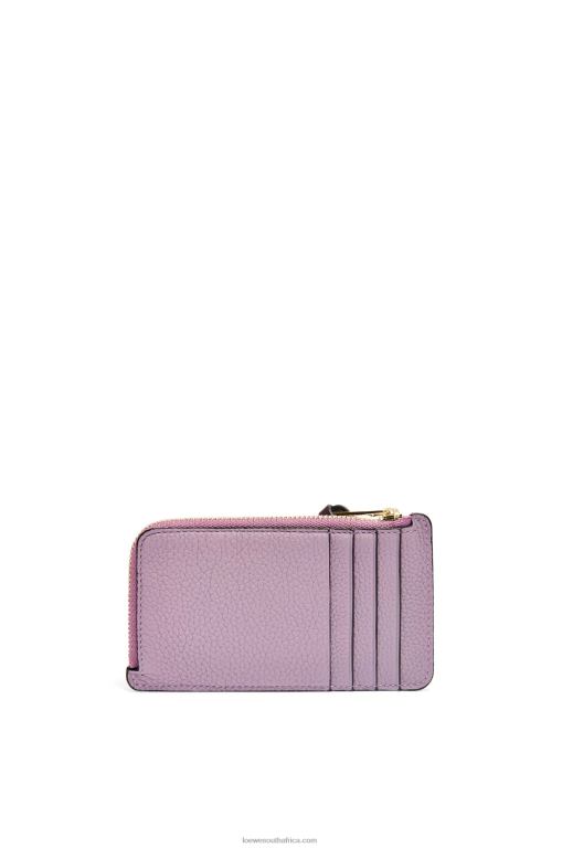 Loewe Women Coin cardholder in soft grained calfskin 206XF1342 Dirty Mauve/Tan - Image 3