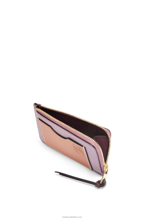 Loewe Women Coin cardholder in soft grained calfskin 206XF1342 Dirty Mauve/Tan - Image 4
