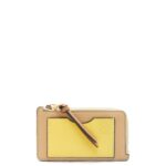 Loewe Women Coin cardholder in soft grained calfskin 206XF1343 Butter/Pale Lemon