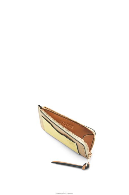 Loewe Women Coin cardholder in soft grained calfskin 206XF1343 Butter/Pale Lemon - Image 3