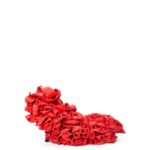 Loewe Women Comic balloon pump in satin 206XF767 Anthurium Red