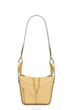 Loewe Women Compact Hammock bag in soft grained calfskin 206XF405 Dark Butter - Image 6