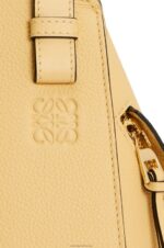 Loewe Women Compact Hammock bag in soft grained calfskin 206XF405 Dark Butter - Image 8