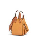 Loewe Women Compact Hammock bag in soft grained calfskin 206XF407 Light Caramel