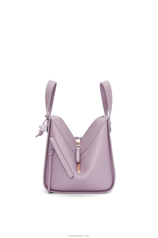 Loewe Women Compact Hammock in satin calfskin 206XF312 Pale Aubergine Glaze - Image 3