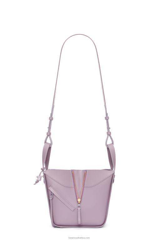 Loewe Women Compact Hammock in satin calfskin 206XF312 Pale Aubergine Glaze - Image 5