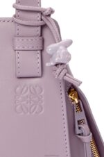 Loewe Women Compact Hammock in satin calfskin 206XF312 Pale Aubergine Glaze - Image 7